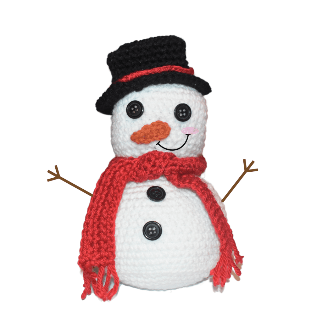 crochet snowman