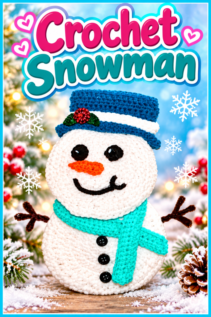 How to Crochet a Snowman