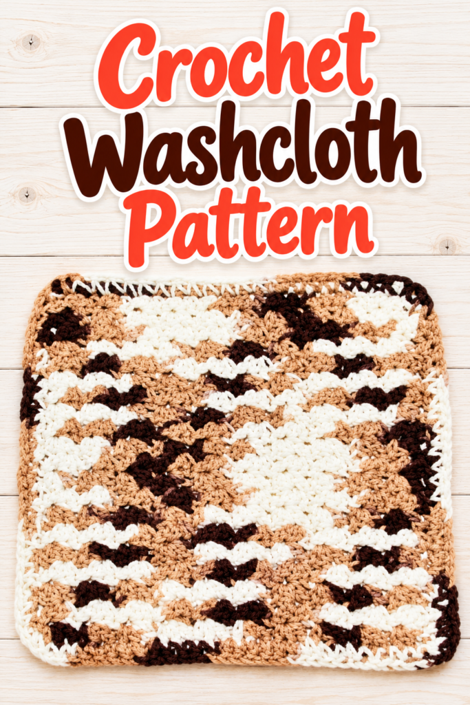 Crochet a Simple Shell Dishcloth