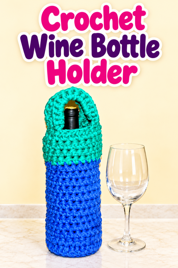 How to Crochet a Wine Bottle Holder 