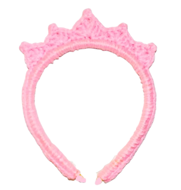 crochet tiara headband 