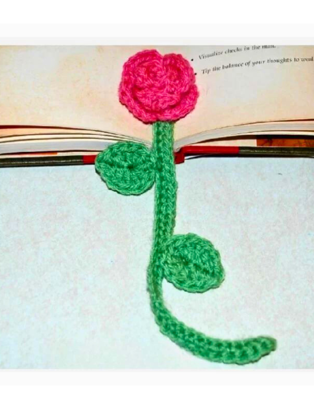 Crochet a Rose Bookmark