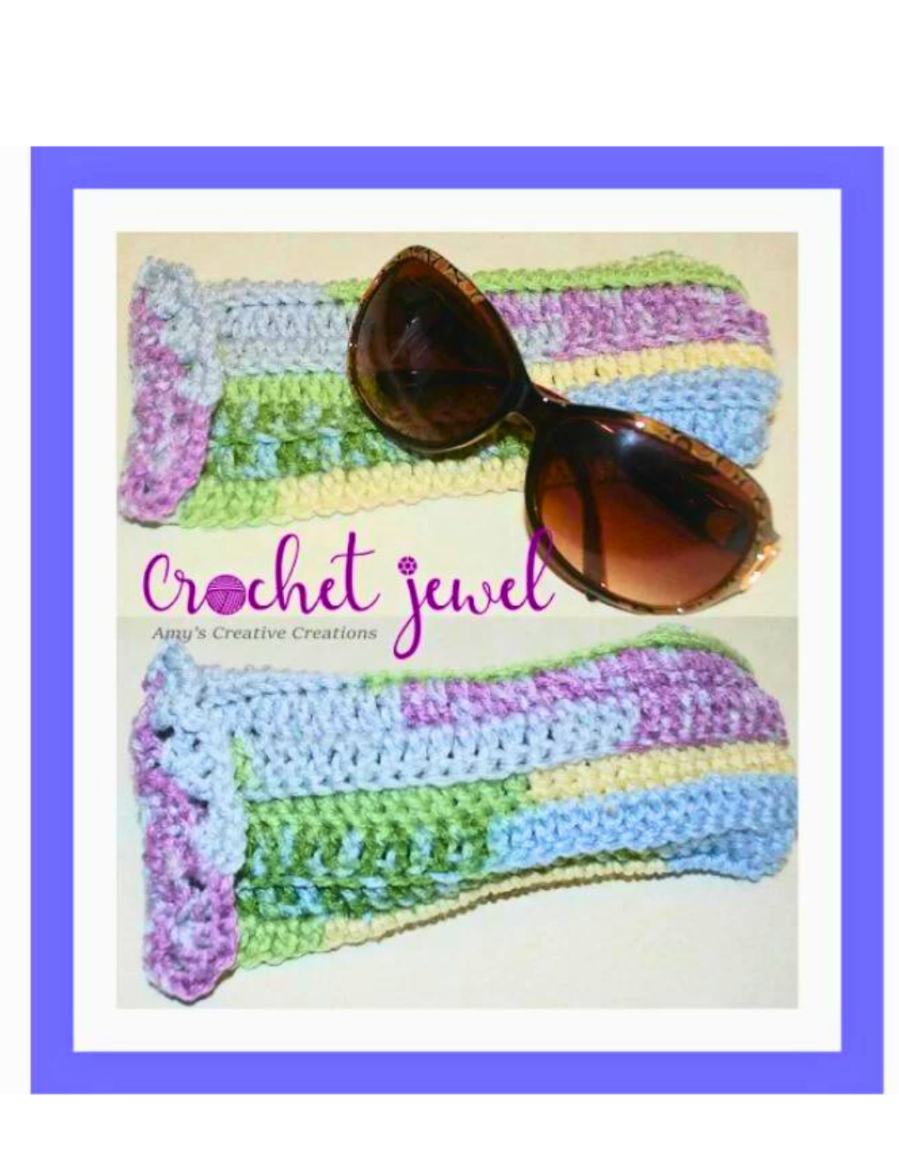 crochet glasses cozy