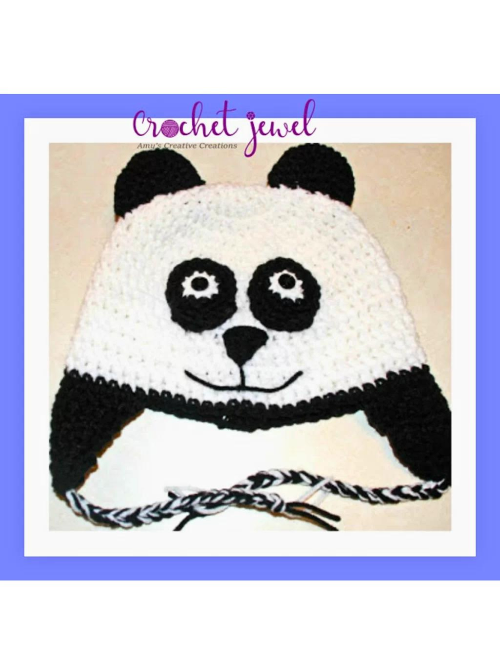 crochet panda bear hat 