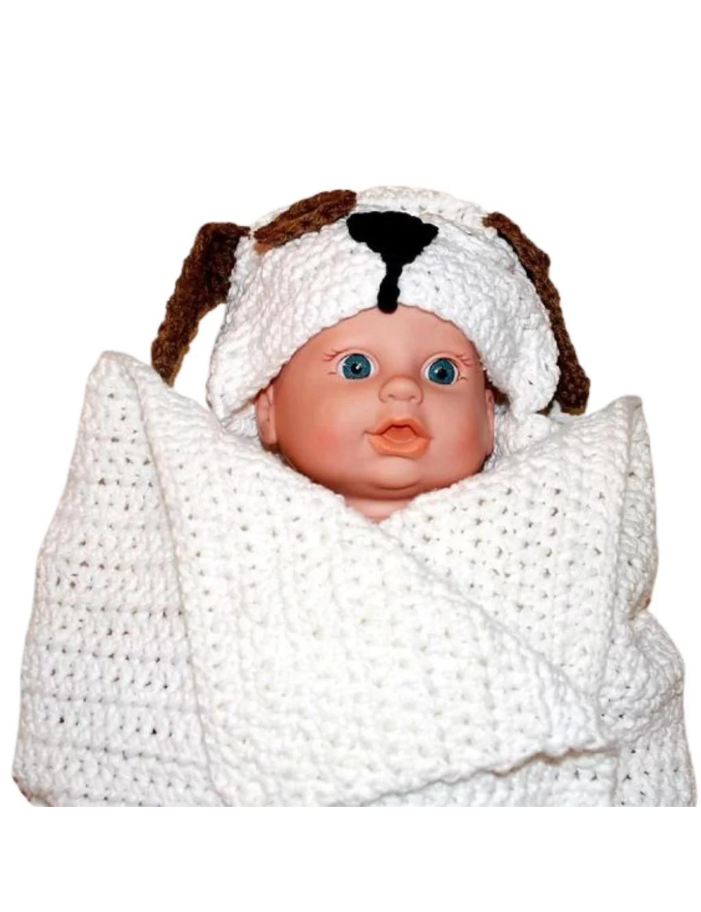 crochet Hooded Puppy Dog Towel