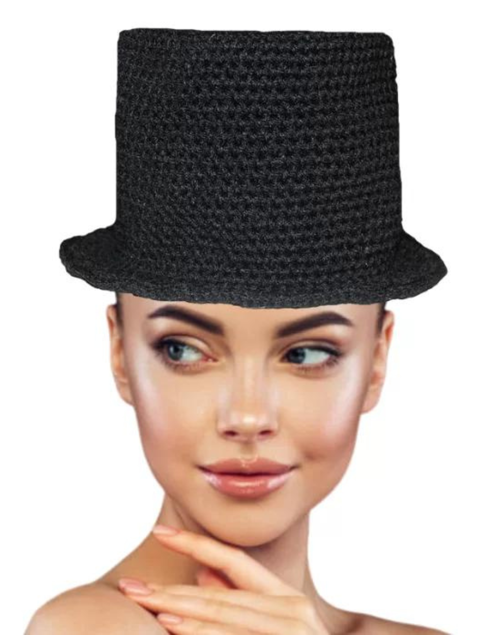 crochet top hat