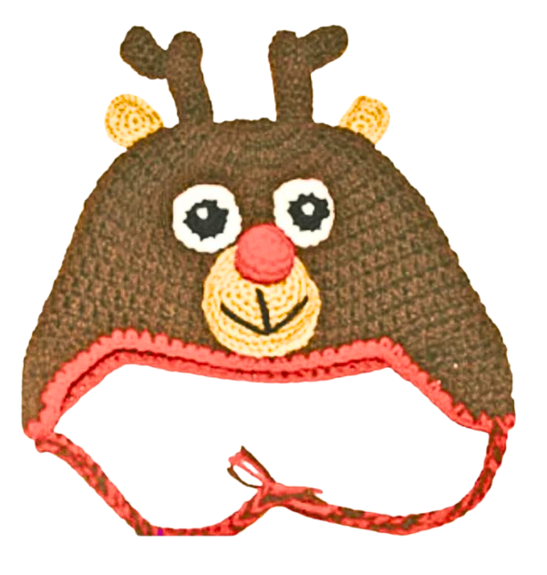 crochet reindeer hat 