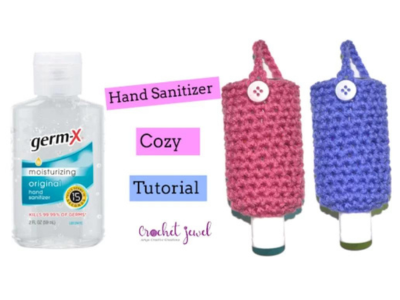 crochet hand sanitizer