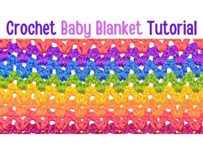 crochet v-stitch blanket