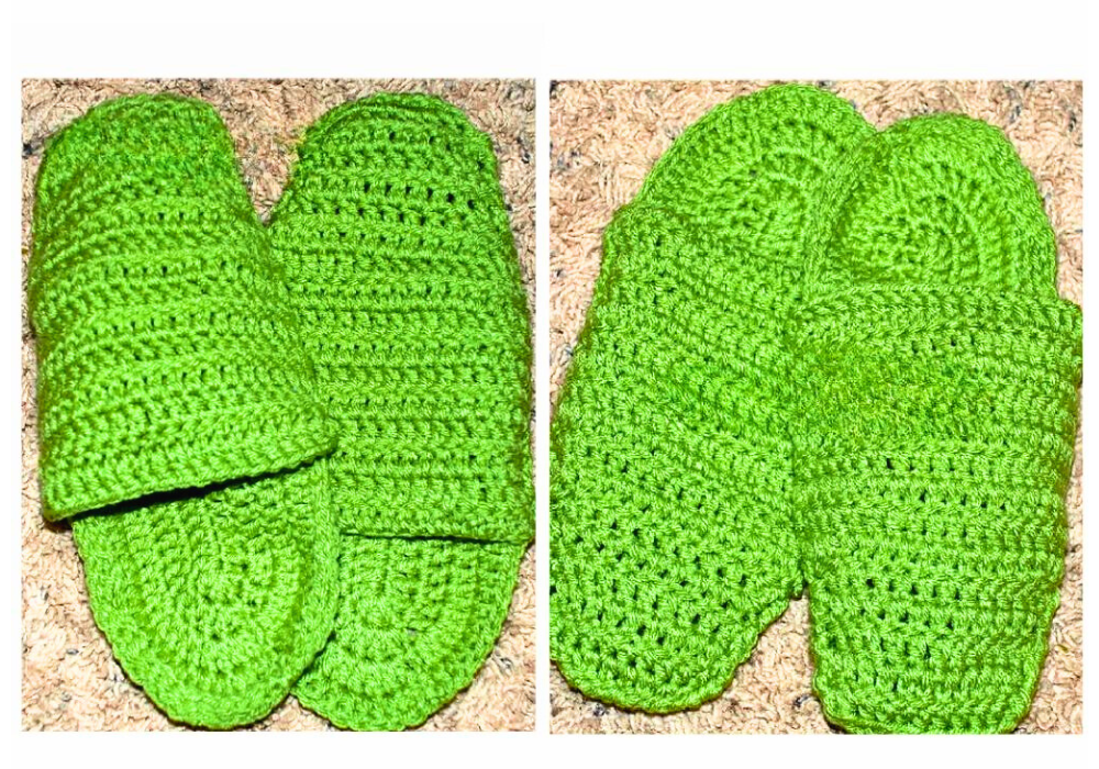 Crochet Slip-On Slippers
