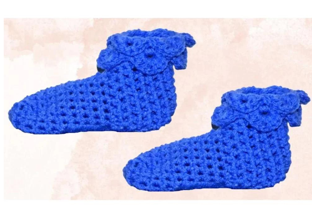 Crochet Crocodile Children's Booties