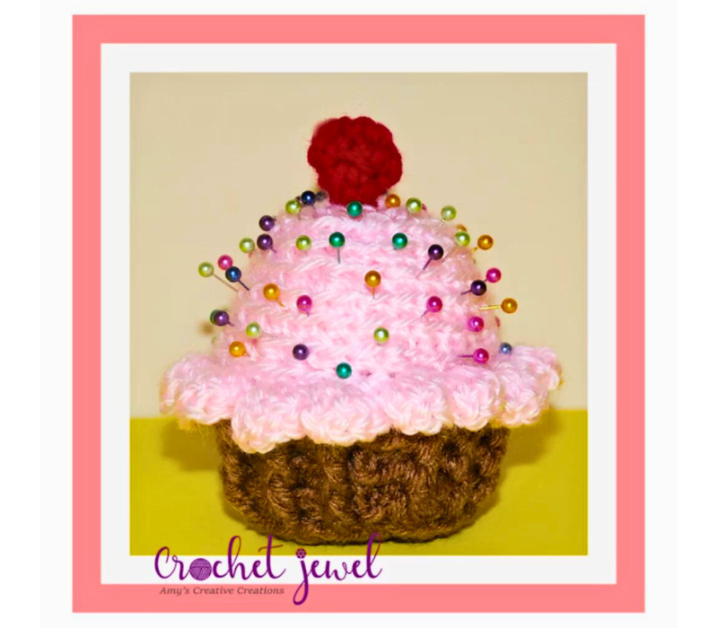 Crochet a Cupcake Pin Cushion
