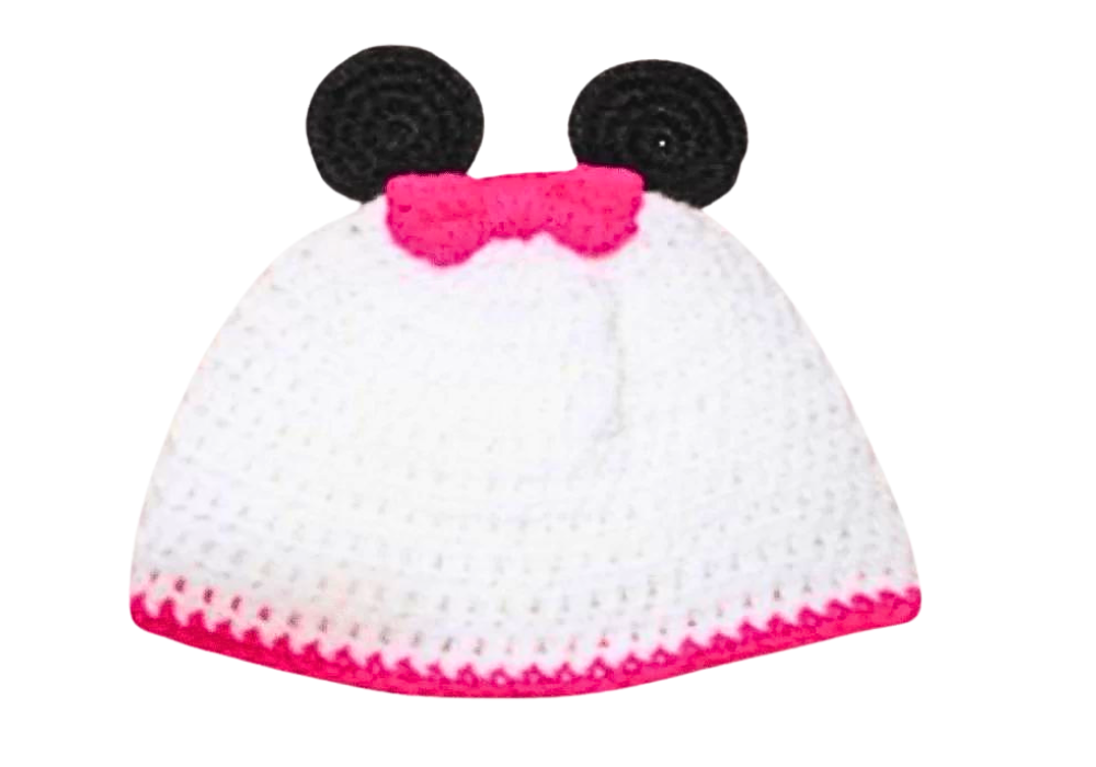 Crochet Mickey Mouse-Inspired Hat