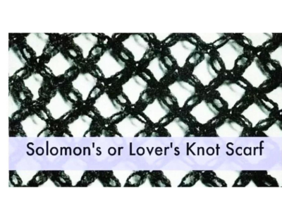 Crochet a Solomon's Knot Scarf