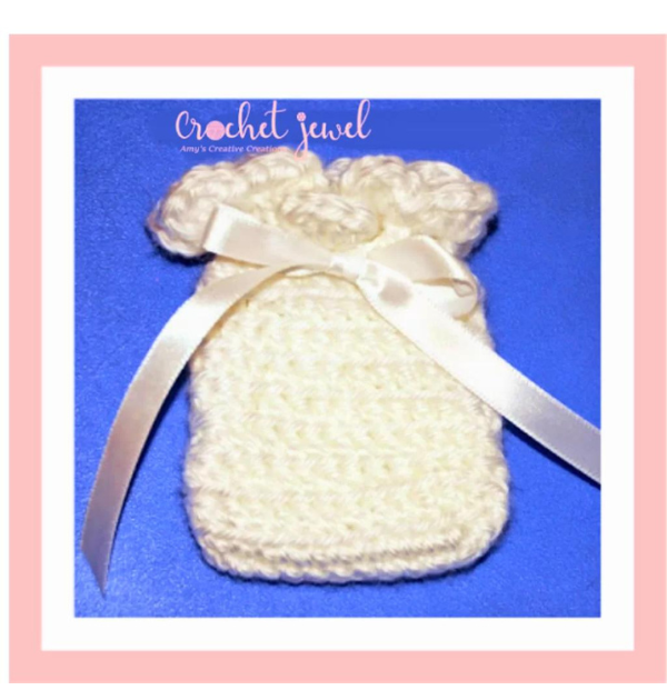 crochet Wedding Favor Bag