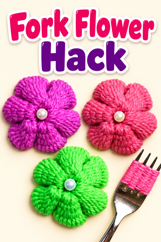 How to Make a Flower with a Fork