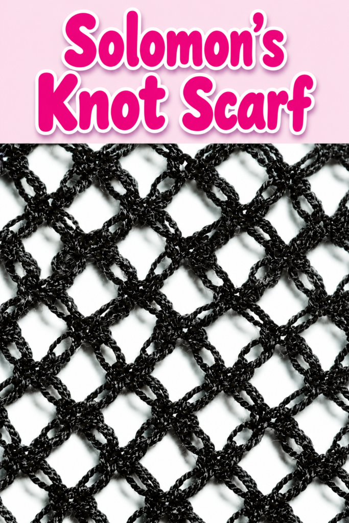 How to Crochet a Solomon's Knot Scarf
