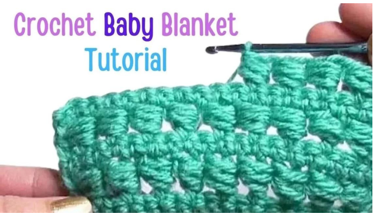 crochet bead stitch, crochet baby blanket 