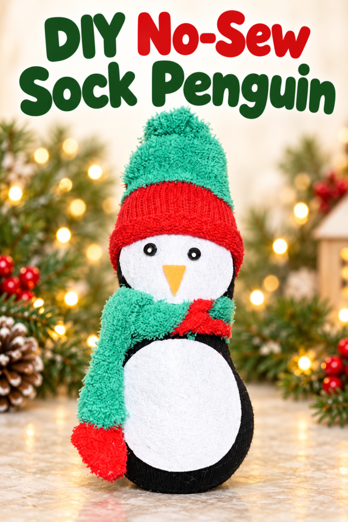 How to Make a DIY Sock Penguin