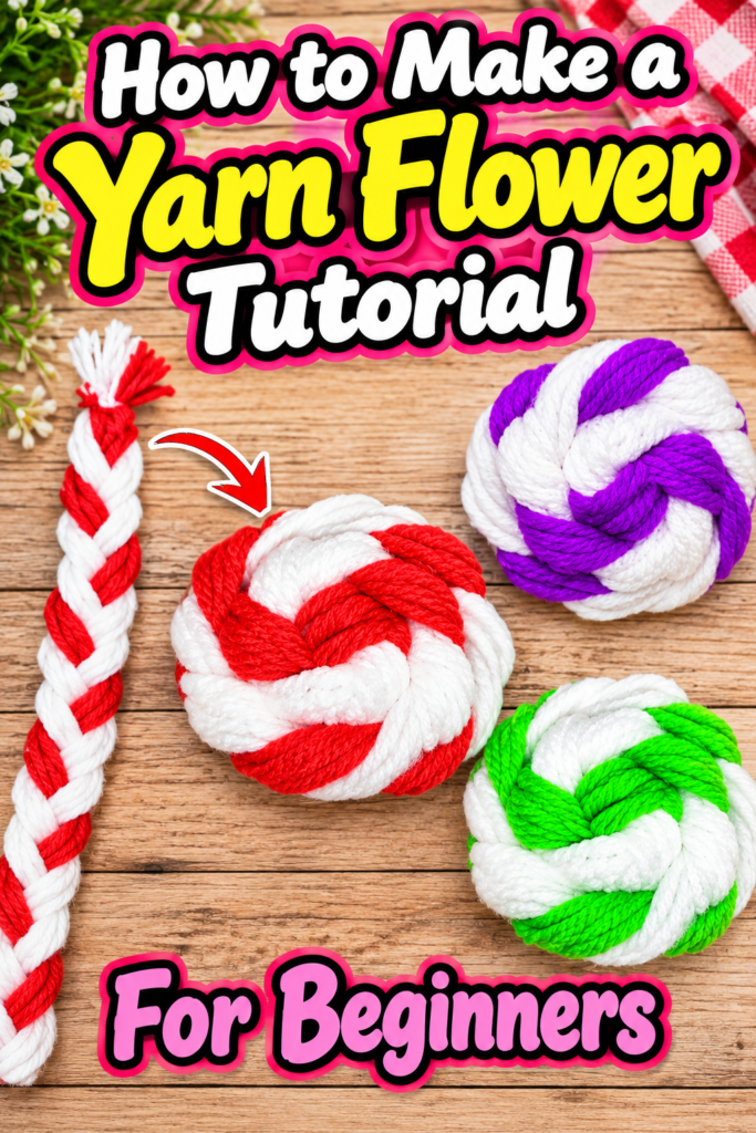 How to Make a Yarn Flower