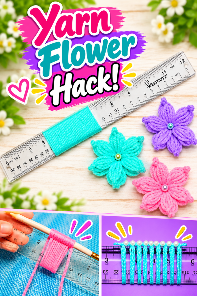 How to Make Yarn Flowers