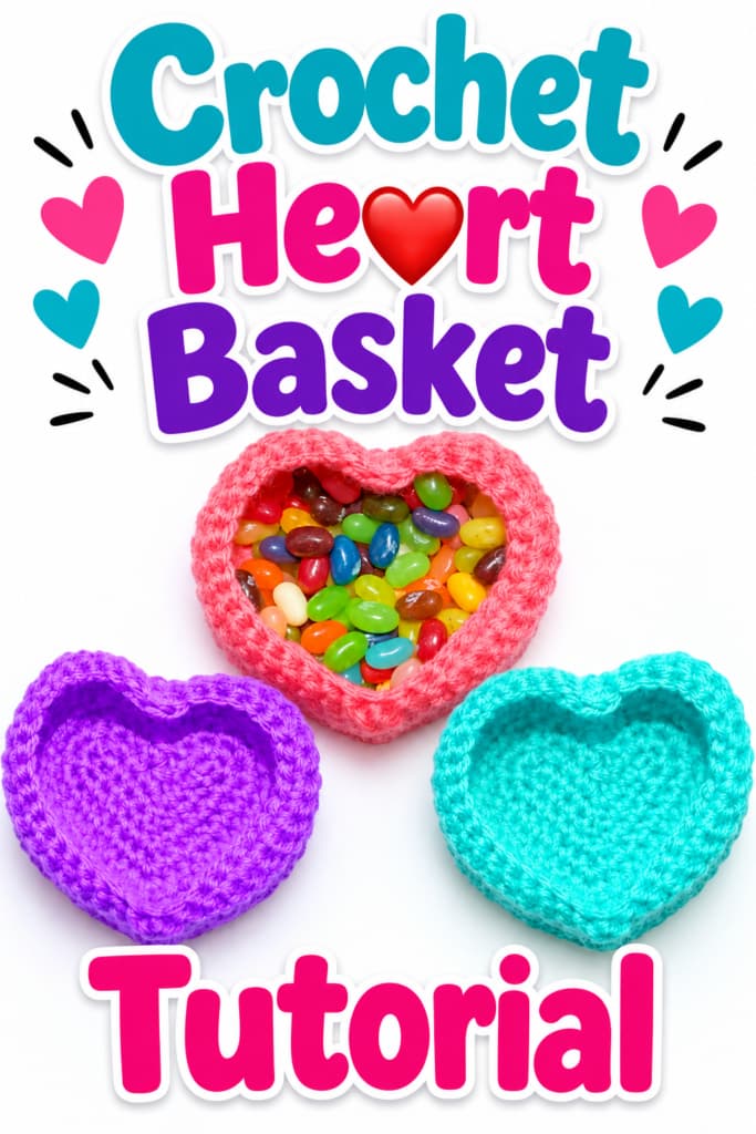 How to Crochet a Heart Basket