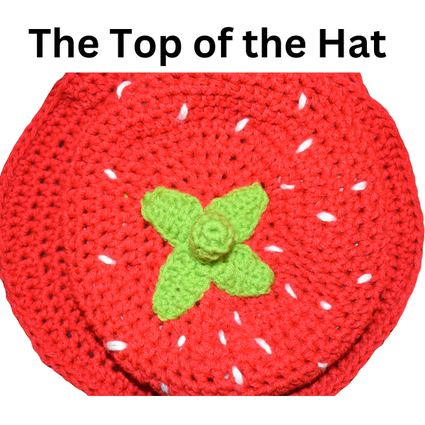 crochet strawberry hat