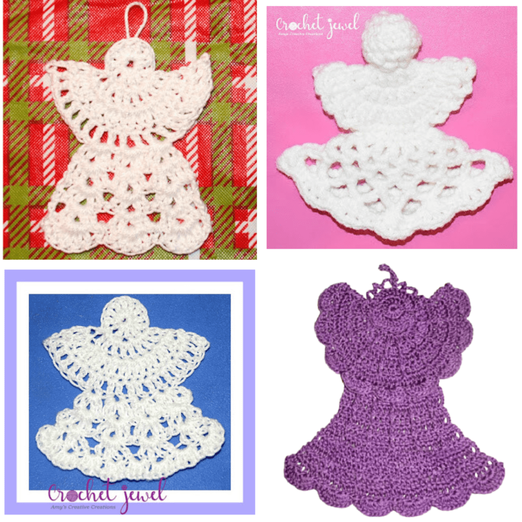 Free Tutorial Angel Pattern How to Crochet a Beautiful Angel Ornament Pattern Tutorials - Amys DIY ...
