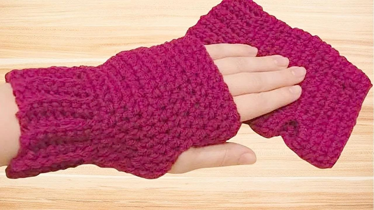 Crochet Fingerless Gloves!