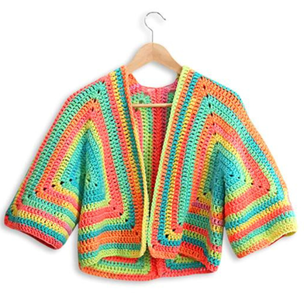 Crochet Hexagon Cardigan Patterns
