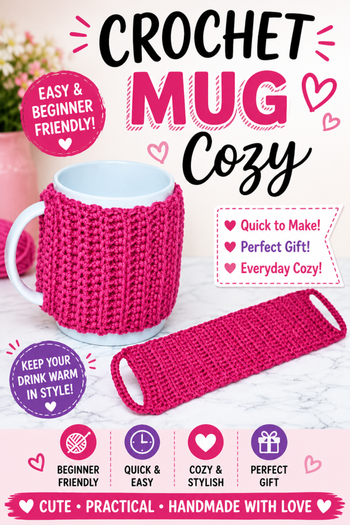 How to Crochet a Mug Cozy Holder