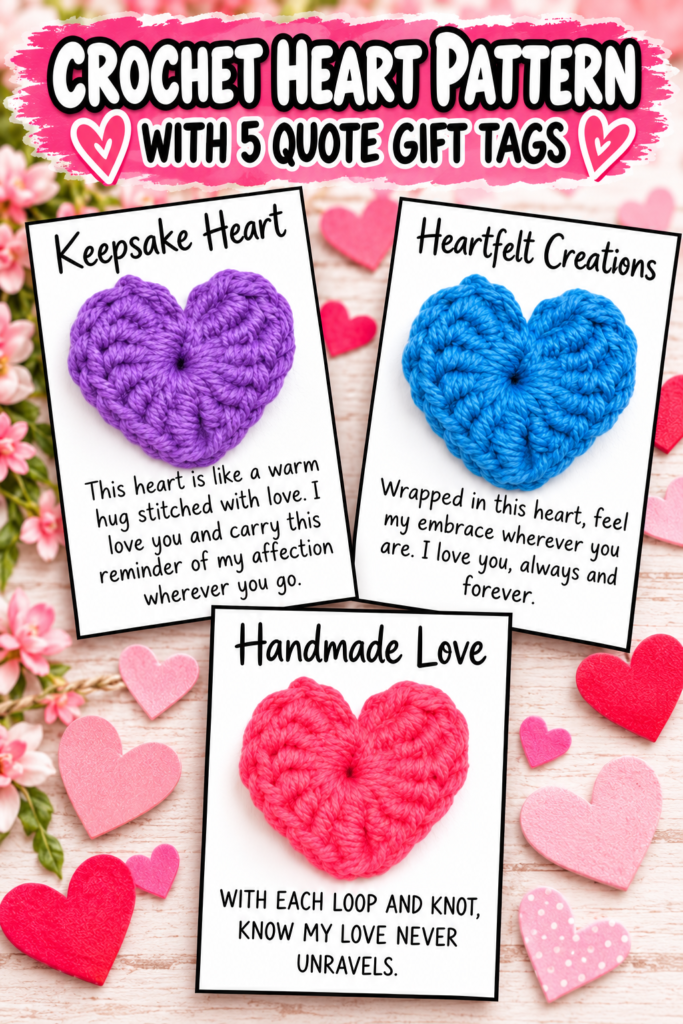 Mini Crochet Hearts