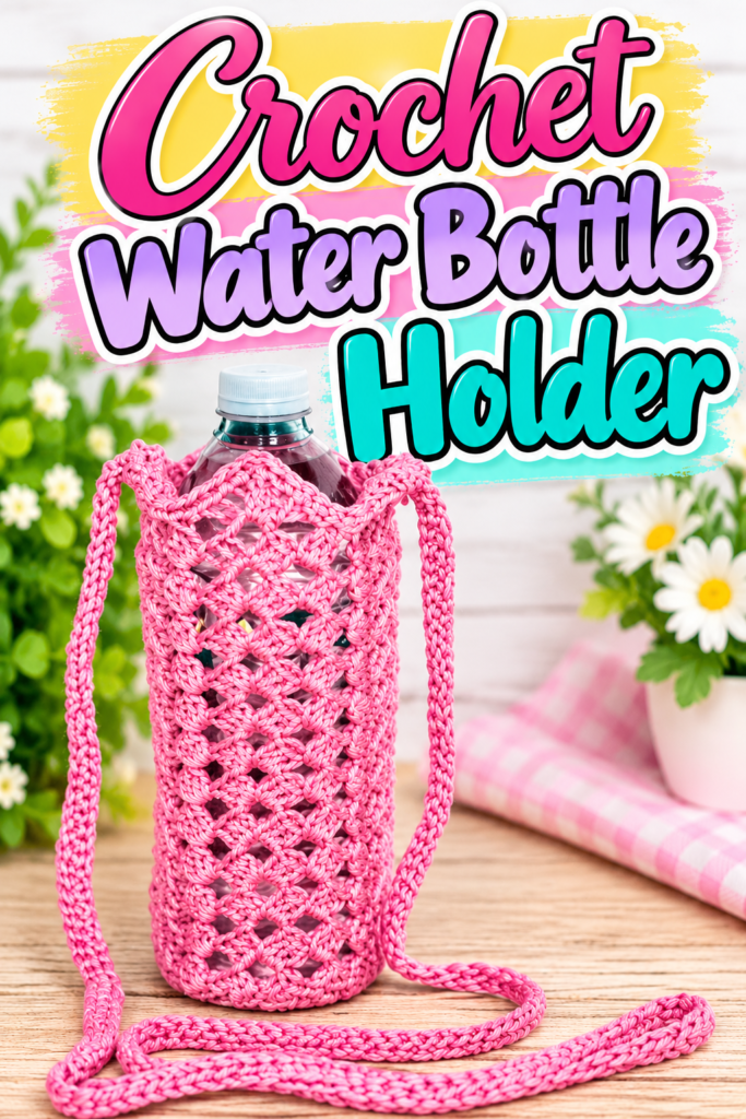 crochet water bottle holder
