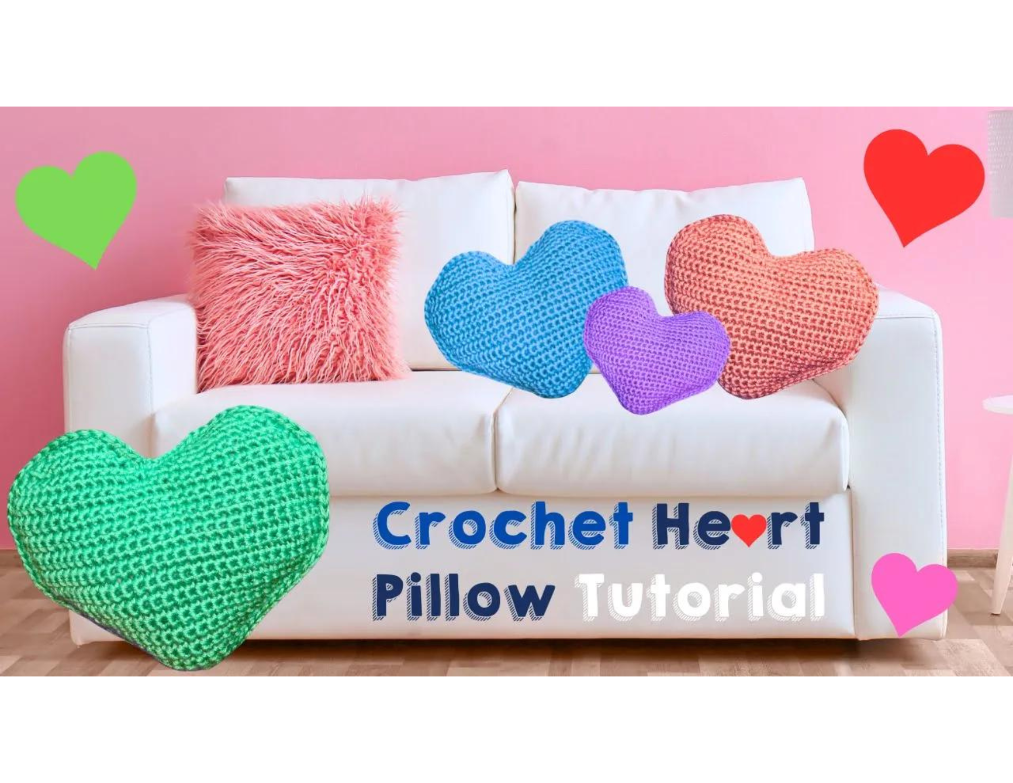 Crochet Heart Pillow!