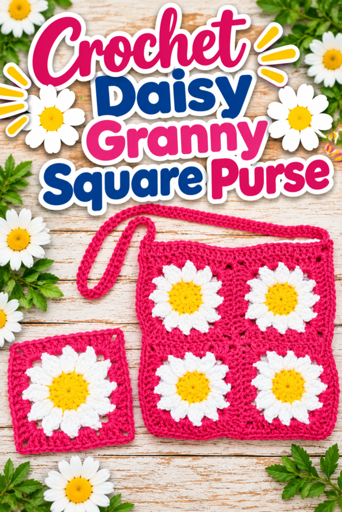 Crochet a Daisy Granny Square Bag