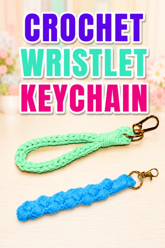 Easy Crochet Wristlet Keychain for Quick Gifts