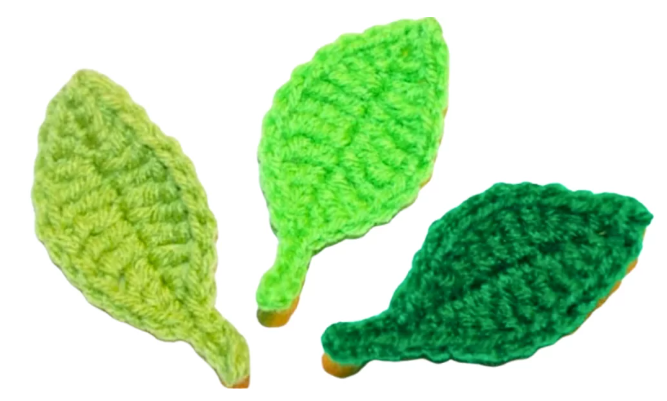 crochet leaf 