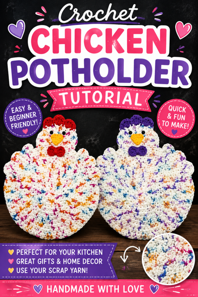 Crochet Chicken Potholder