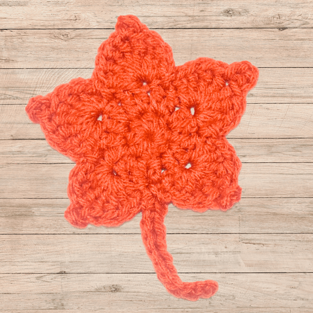 crochet maple leaf