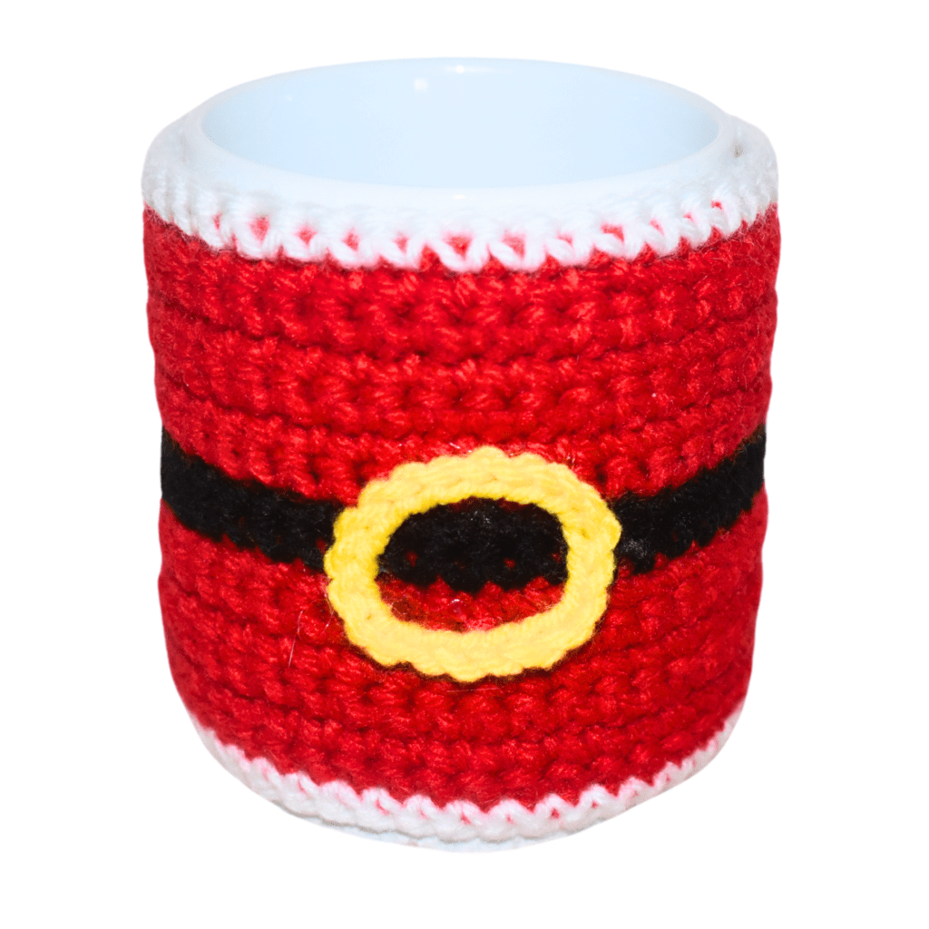 Crochet Santa Mug Cozy