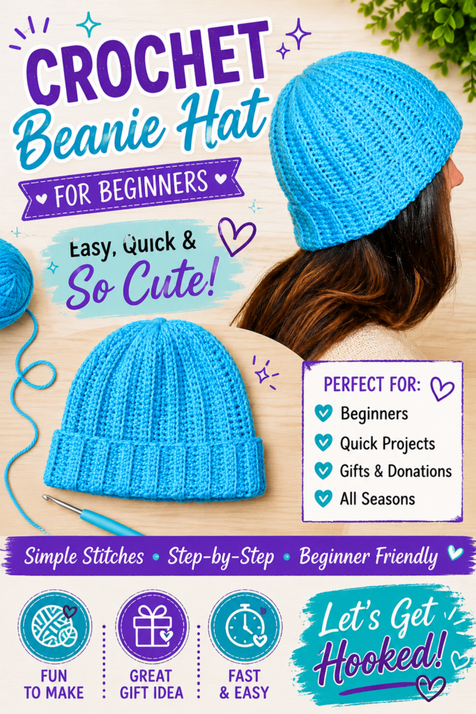 Crochet Ribbed Beanie