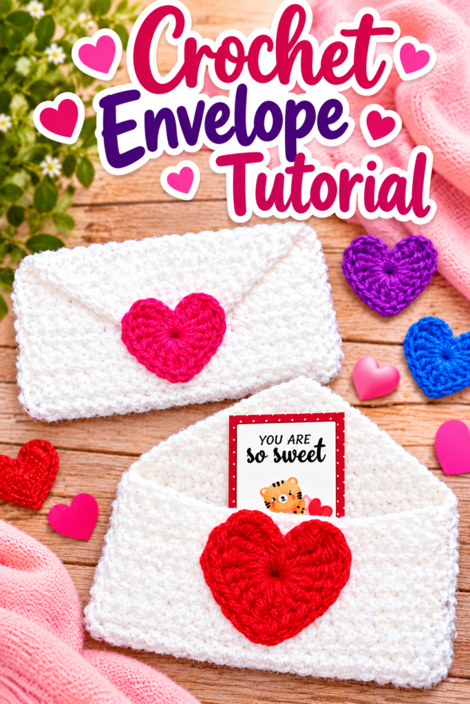 Crochet Envelope Gift Card Holder 