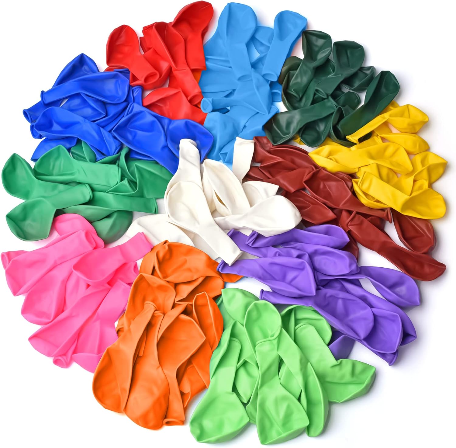 120 PCS Balloons Assorted Colors