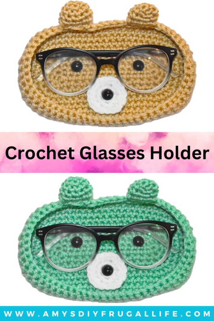 Crochet Bear Glasses Holder