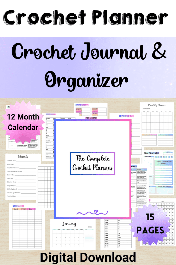 Printable Crochet Planner