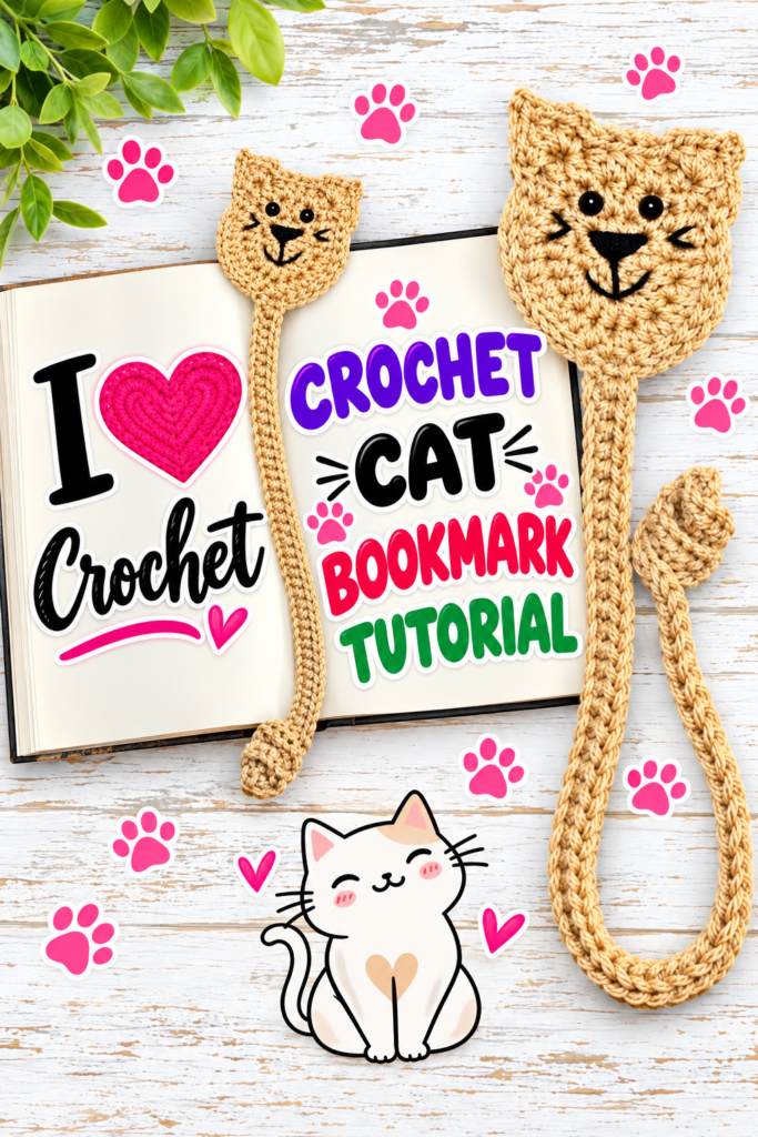 Crochet Cat Bookmark