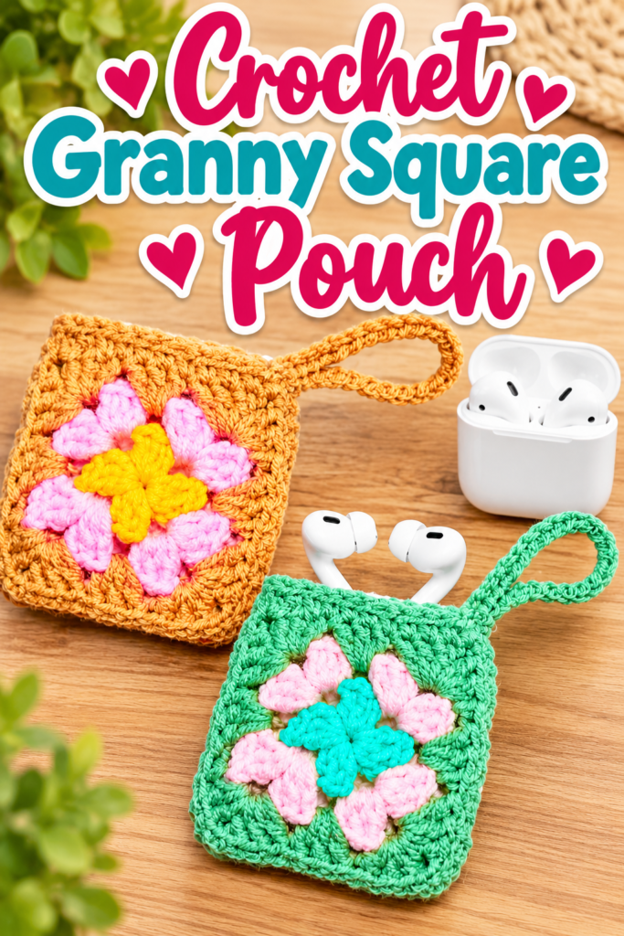 Granny Square Pouch Crochet