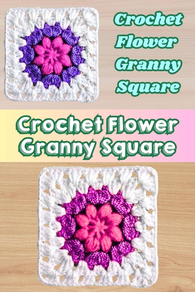 crochet flower granny square
