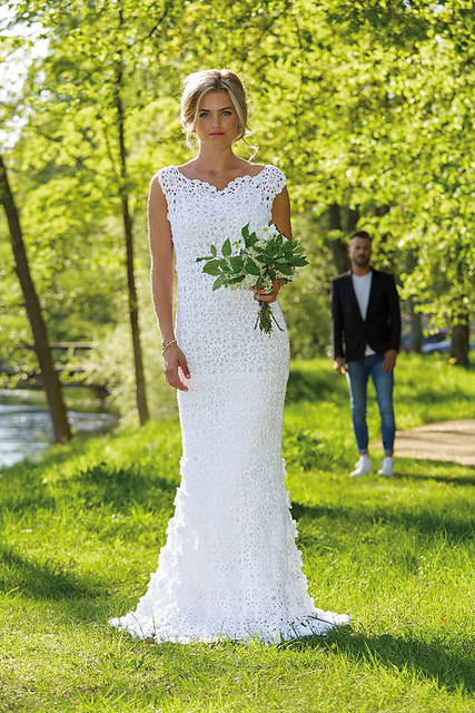 crochet wedding dress