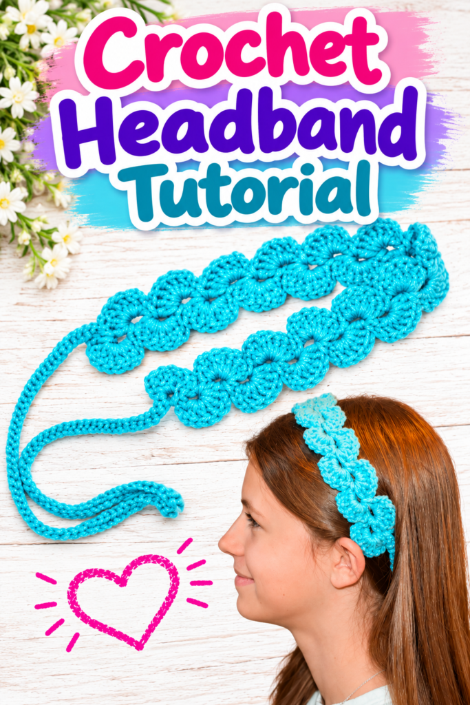 Crochet Shell Headband Tutorial
